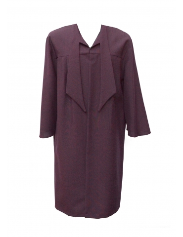 Purple graduation robe